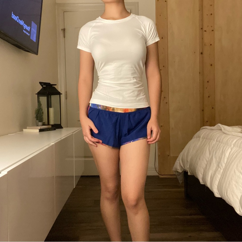 Navy Blue Athletic Swimming Shorts